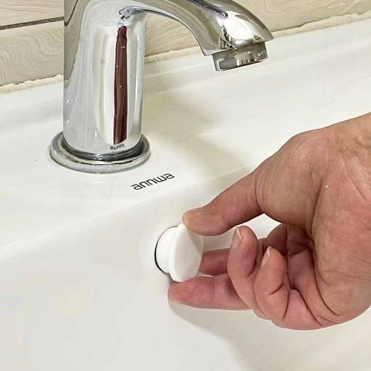 洗脸盆水塞溢密封盖面塞子厨房洗手盆孔洗脸池满按压式白色堵头,淘宝优惠券,粉丝福利购,淘宝优惠卷
