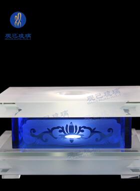 琉璃水晶金刚底座LED发光须弥加高佛台佛堂供座供奉佛像佛具用品