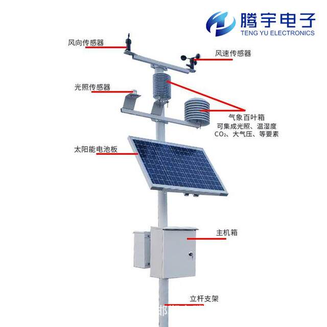Small agricultural weather stations, outdoor automatic meteorological observers, field microclimate weather stations, Tengyu Electronics