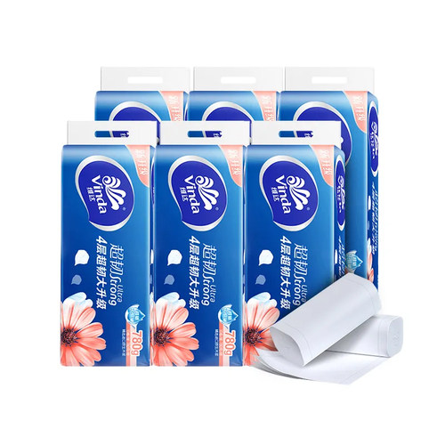 维达卷纸家用实惠装整箱可溶解卫生纸大卷纸整箱手纸溶于水厕纸巾 - 图3