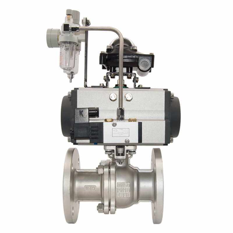 不锈钢O型气动法兰球阀Q641F-16P碳钢蒸汽高温高压双作用快速切断,淘宝优惠券,粉丝福利购,淘宝优惠卷