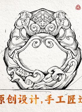 琢匠锦鲤摆件家居装饰办公室桌面高级铜工艺品鲤鱼跃龙门手把件