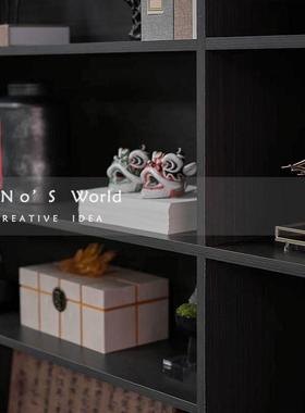 KINO奇诺电视柜书柜摆件轻奢高档新中式样板间展示柜博古架装饰品