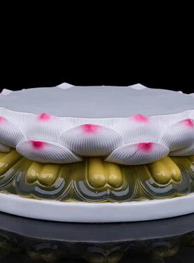 莲花座台观音菩萨佛像底座加瓷摆件神像托台供佛坐佛座增高垫