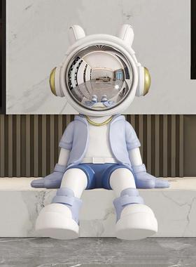 时尚百搭大型家居坐姿摆件暴力熊宇航员玄关电视柜装饰品开业礼物