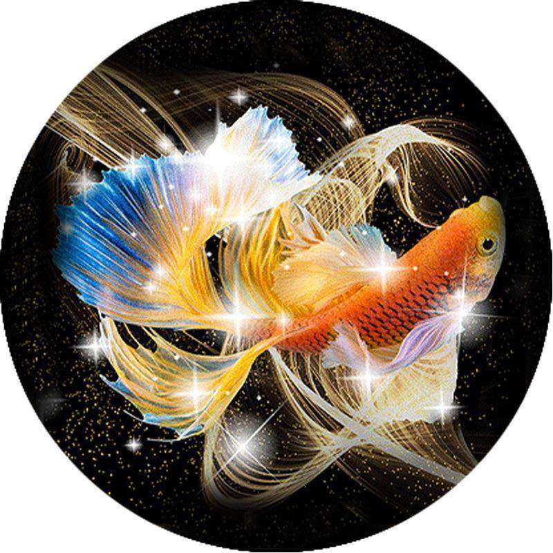 2025年新款5d钻石画满钻客厅玄关锦鲤水晶圆形点粘贴砖十字绣,淘宝优惠券,粉丝福利购,淘宝优惠卷