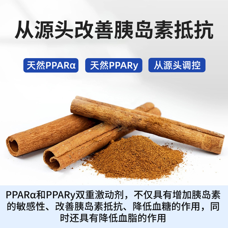健谊牌肉桂片辅助降血糖降血脂改善胰岛素抵抗中老年人保健食品