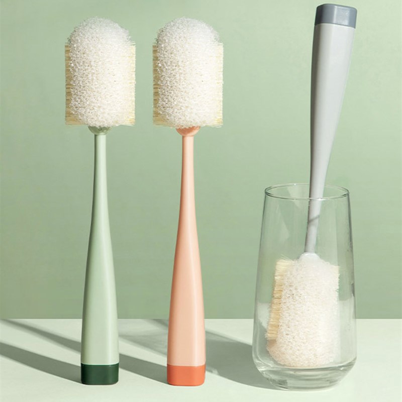 杯刷洗杯子神器刷水杯奶瓶清洁刷长柄无死角家用洗杯去污的刷子 - 图0