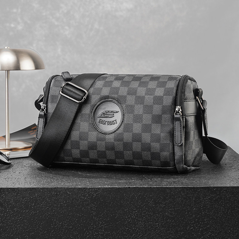 Cnoles Katbee品牌定制男士单肩包街头潮流枕头包斜挎包休闲筒形,淘宝优惠券,粉丝福利购,淘宝优惠卷