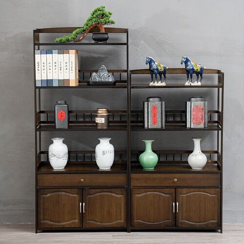 客厅茶水柜餐边柜靠墙办公室茶水架茶边柜茶叶茶具收纳整理储物架 - 图0