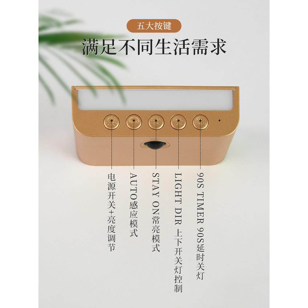 创意木饰风感应灯发光门牌定制usb充电家用胡桃木立体入户门灯牌,淘宝优惠券,粉丝福利购,淘宝优惠卷