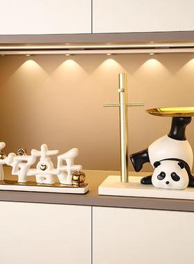 轻奢入户玄关钥匙收纳摆件家居客厅酒柜电视柜装饰品乔迁新居礼品