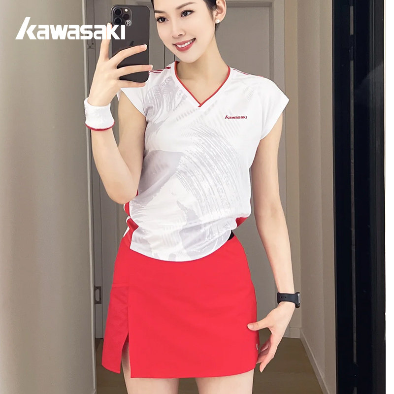 kawasaki川崎羽毛球服男女运动套装飞天速干衣运动短袖T恤短裤,淘宝优惠券,粉丝福利购,淘宝优惠卷