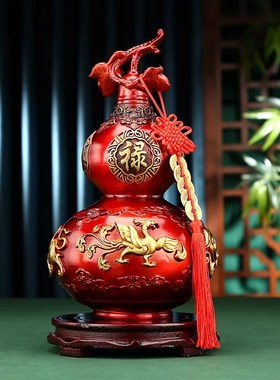 威弗列德b铜八卦葫芦摆件四神兽葫芦空心开盖玄关办公乔迁开业礼