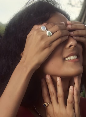 塔希提之眼戒指简约复古