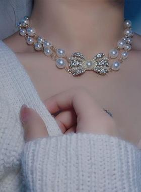 遮脖子疤痕的饰品甲状腺遮疤神器脖子饰品 颈带遮疤复古宴会锁骨