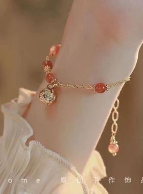 手镯古风仙气新中式铃兰花手链小众百搭简约轻奢闺蜜情侣复古学生