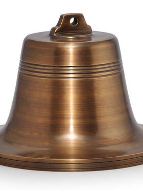 铜钟黄铜摆件寺庙手敲钟大钟警钟长鸣学校老式铜铃铛大号挂件撞钟