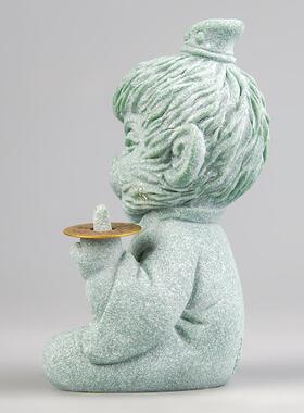 创意国风十二生肖申猴大师摆件办公室桌面茶桌装饰品小众生日礼物