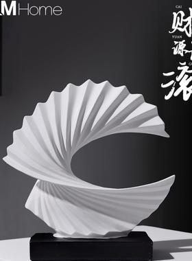 简约现代财源滚滚摆件客厅玄关轻奢高档电视酒柜装饰品办公室软装