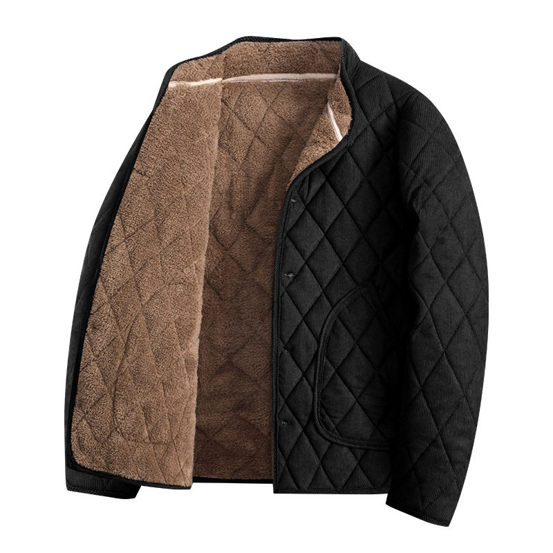 中老年上装冬季常规款内穿羊羔绒加绒加厚宽松型棉衣秋冬厚款男士,淘宝优惠券,粉丝福利购,淘宝优惠卷