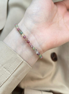 手工编织手绳女小众设计故宫铃兰花手链转运桃花结手串闺蜜礼物