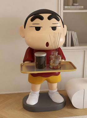 网红蜡笔小新大型客厅沙发电视柜旁边落地装饰品搬家乔迁礼物摆件