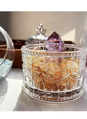 水晶消磁器皿净化碗吊坠饰品手链消磁石收纳盒摆件紫白粉黄水晶碎