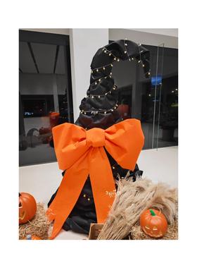 万圣节女巫帽 圣诞装饰置景网红打卡点拍照道具大型店铺摆件活动