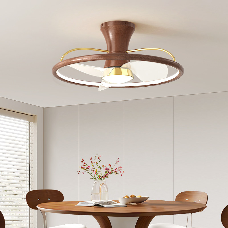 榆艺新款风扇灯卧室中古风复古智能遥控儿童房护眼一体吸顶电扇灯,淘宝优惠券,粉丝福利购,淘宝优惠卷