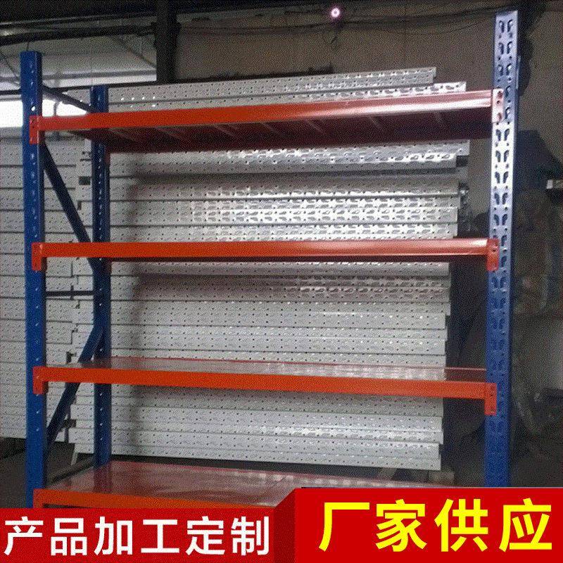 中量型金属多层货架横梁式快递置物架库房工具架物流仓储货架 - 图0