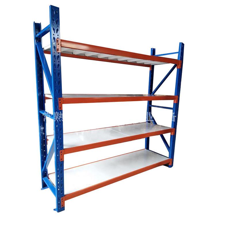 中量型金属多层货架横梁式快递置物架库房工具架物流仓储货架 - 图2