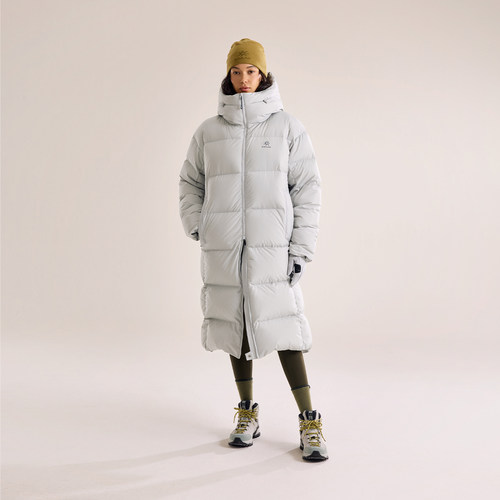 凯乐石中性长款羽绒服保暖透气防钻绒800蓬鹅绒户外滑雪外套女款 - 图1