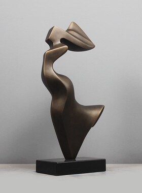 雕塑摆饰抽象艺术品家居饰品酒店玄关摆放样板房客厅轻奢摆件