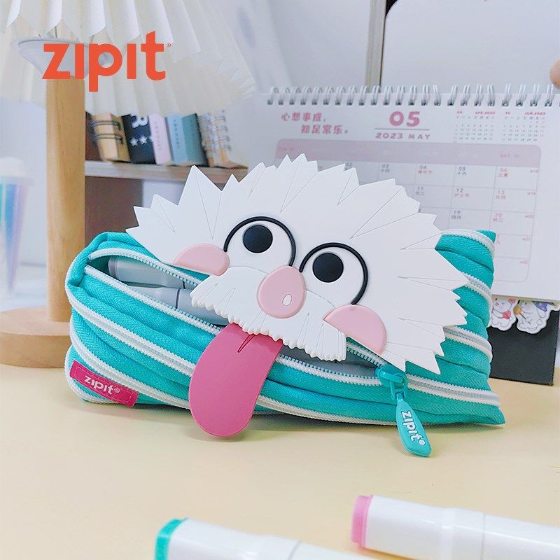优选ZIPIT怪兽拉链笔袋2024新款科学怪人设计感小众文具袋男生搞,淘宝优惠券,粉丝福利购,淘宝优惠卷