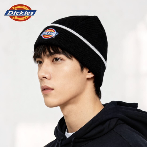 Dickies帽子女士2025新款冬季防风冷帽防寒保暖男士含羊毛针织帽 - 图2