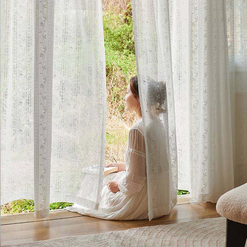 纱帘透光不透人客厅阳台白色窗纱遮阳防晒隔热日式镜面纱白纱新款,淘宝优惠券,粉丝福利购,淘宝优惠卷