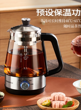 志高蒸汽煮茶器玻璃家用电烧水壶