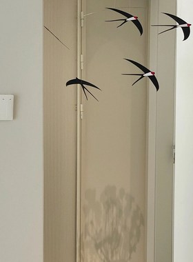 精选【新家的一百个快递】空中燕子平衡吊饰手工diy材料包