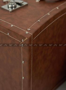 MOON样板房衣帽间收纳盒摆件行李箱家居展厅装饰品摆设道具