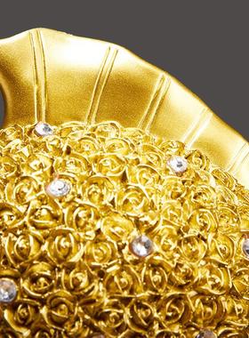 年年有余金鱼摆件乔迁新居礼品高档大气创意轻奢家居饰品玄关酒柜