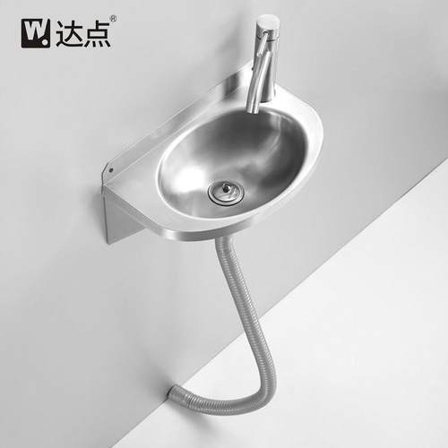 304不锈钢洗手盆卫生间小户型迷你单盆挂墙式厕所小号简易洗脸盆 - 图3