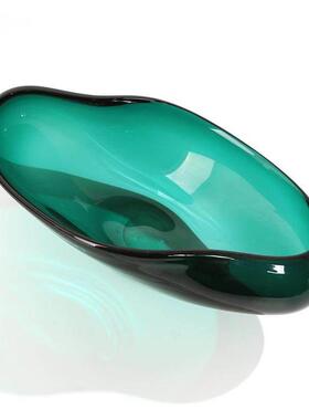 现代简约玻璃水果盘托盘家居样板间客厅餐桌创意干果糖果收纳摆件