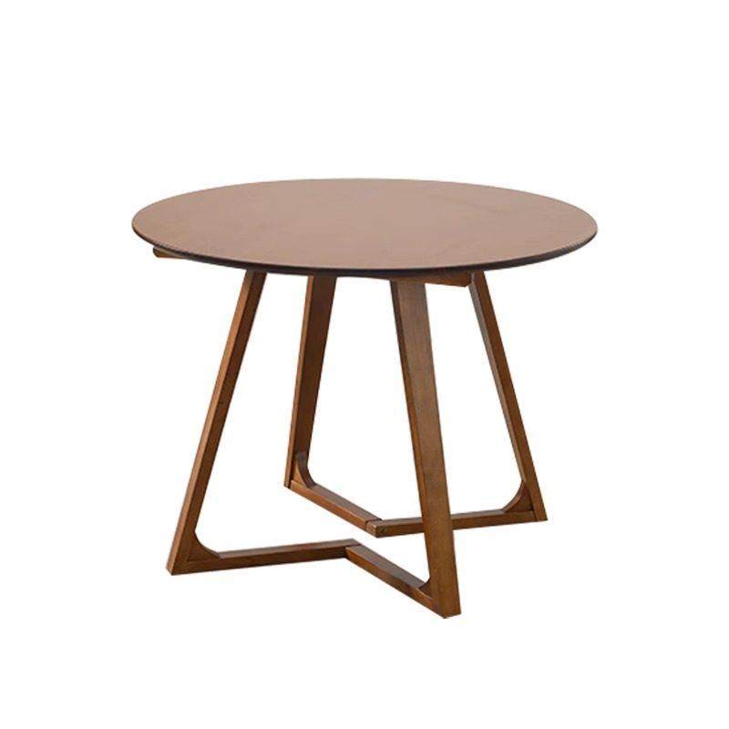 胡桃木餐桌家用小户型饭桌实木圆桌椅组合咖啡厅阳台休闲洽谈桌子,淘宝优惠券,粉丝福利购,淘宝优惠卷