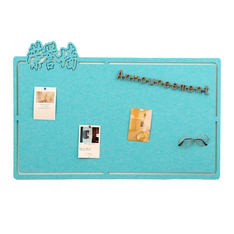 毛毡板公告栏展示板毛毡墙贴软木板留言板宣传墙文化墙照片墙装饰 - 图3