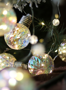 优选圣诞节新年灯串星星小彩灯闪灯房间卧室橱窗装饰布置派对氛围