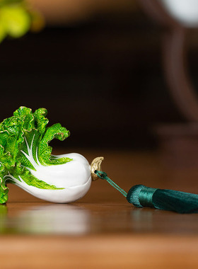 优选朱炳仁铜 手握百财家居饰品桌面装饰品白菜摆件手把件礼品