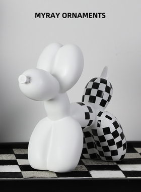 优选现代简约创意气球狗摆件高级感小众家居客厅电视柜玄关卧室装