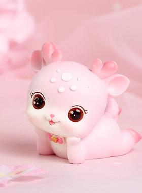 小鹿摆件可爱少女心房间卧室装饰小摆设女友闺蜜生日礼物女孩儿童