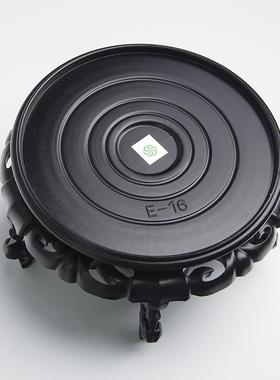 防水花盆鱼缸底座圆形塑料底托花瓶奇石工艺品摆件古典花架托盘